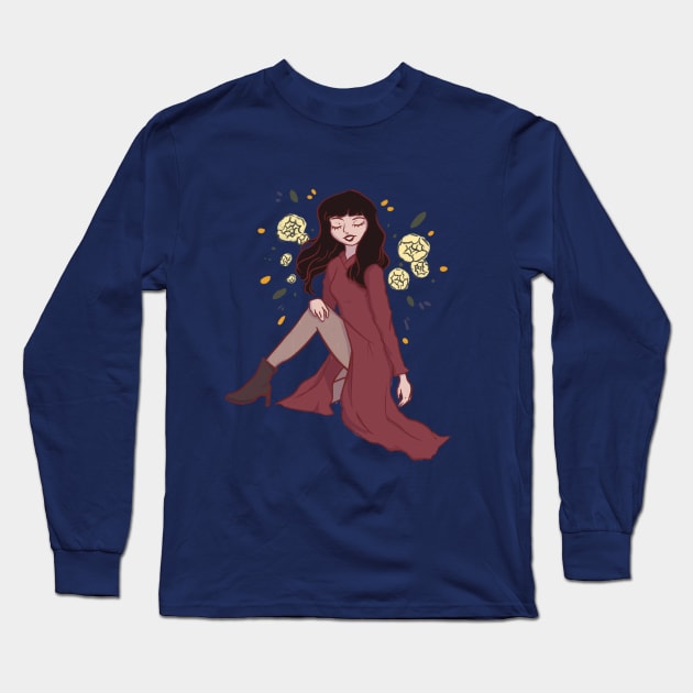 ao dai power Long Sleeve T-Shirt by renaesense